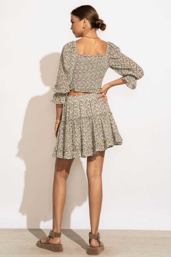 Courtney Floral Mini Skirt - FINAL SALE