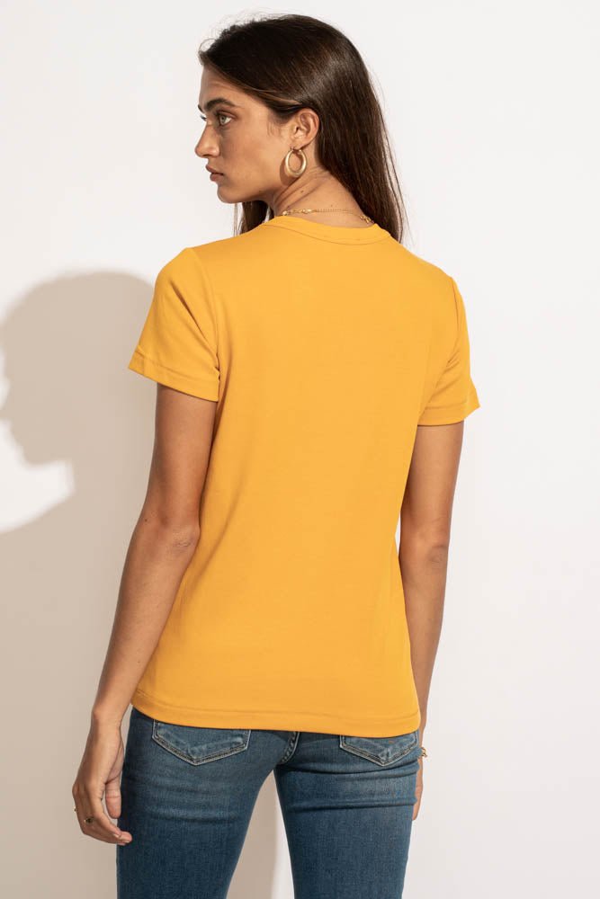 mustard short sleeve t-shirt