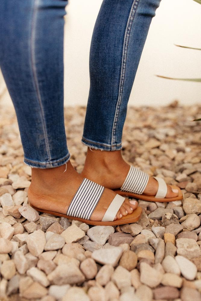 Adamari Double Strap Sandals in Blush - FINAL SALE
