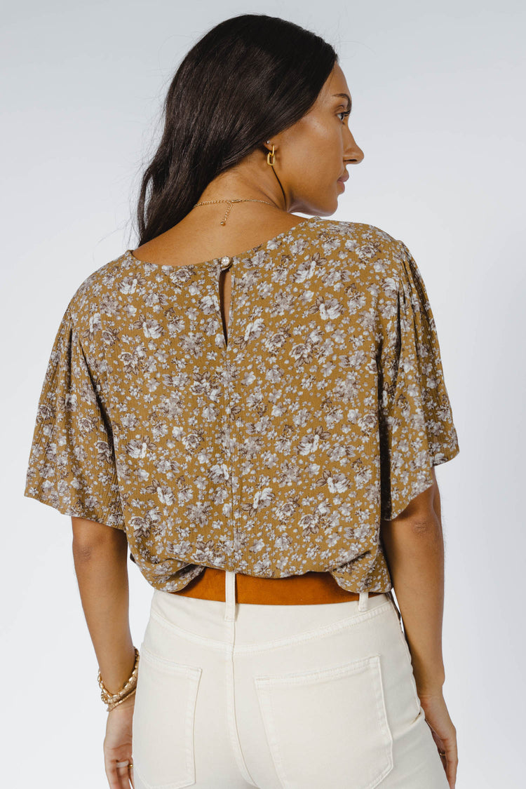 Thalia Blouse in Taupe - FINAL SALE