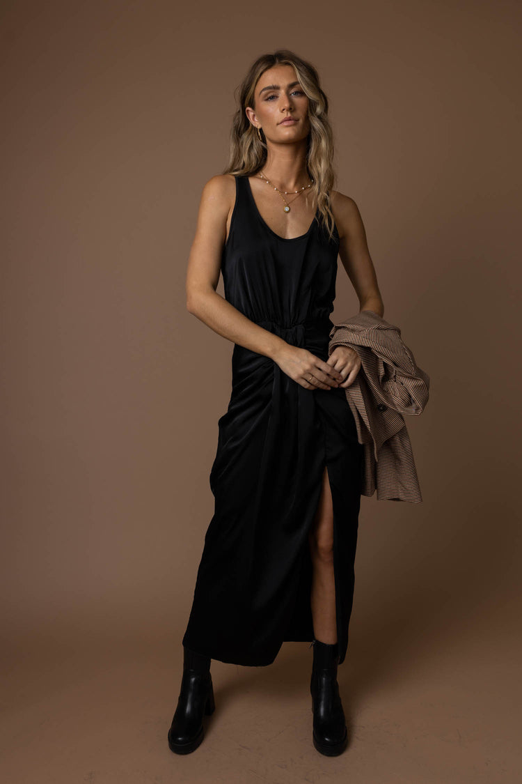 Misty Midi Dress in Black - FINAL SALE
