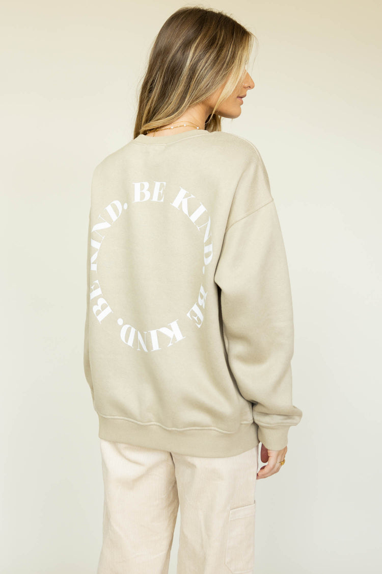 Be Kind Pullover in Taupe