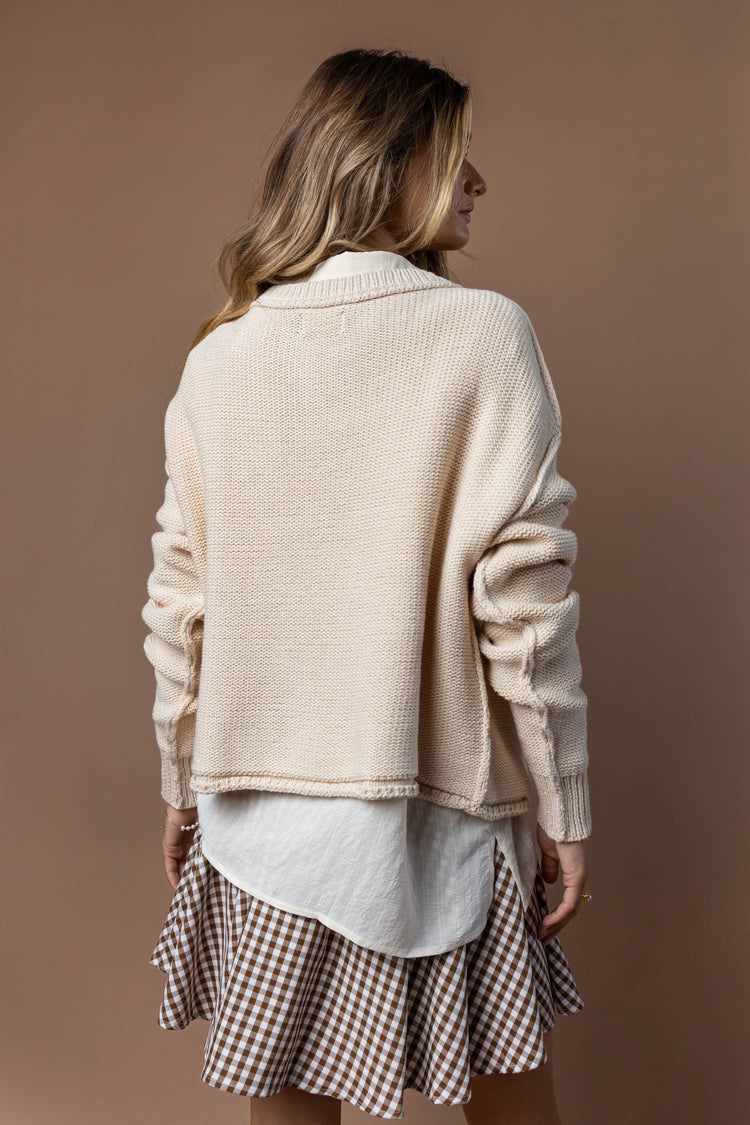 River Sweater in Natural - FINAL SALE