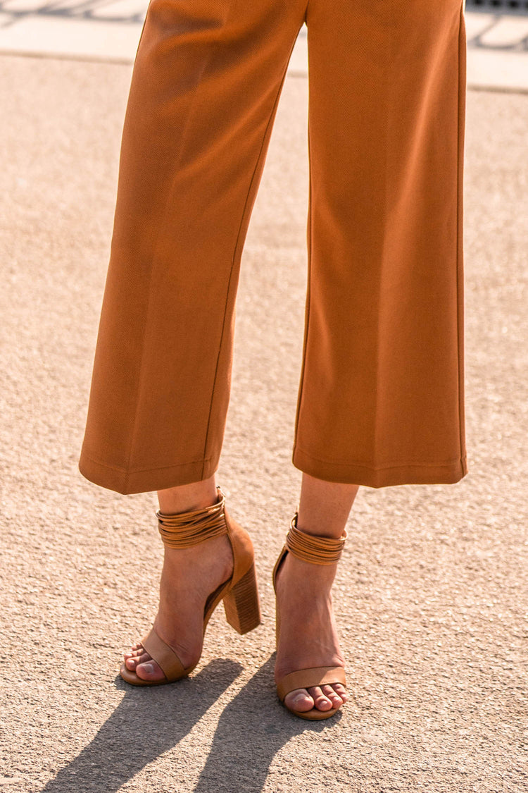 tan heels with ankle strap
