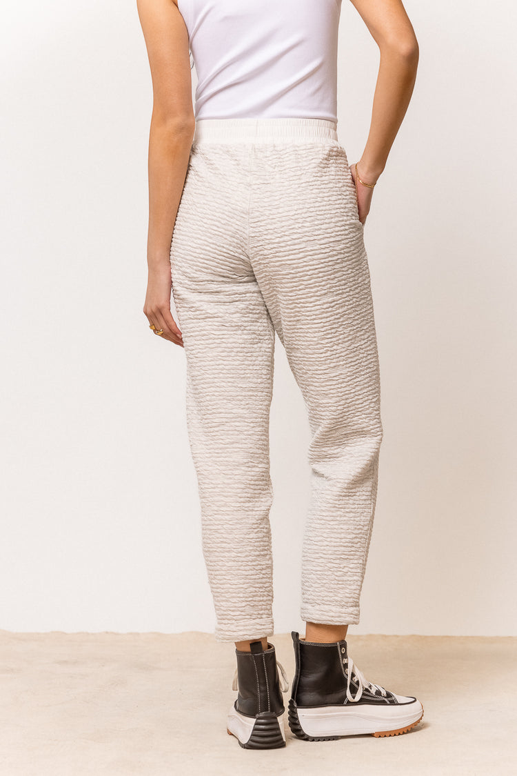 grey sweatpants with elastic waist
