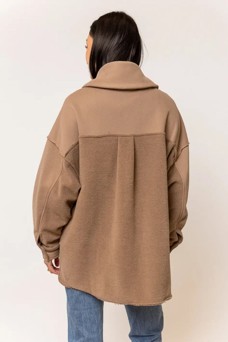 long sleeve fleece lined jacket