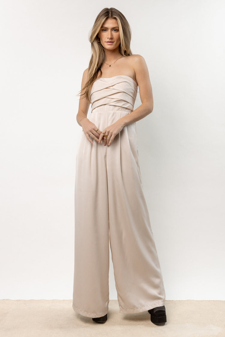Ember Jumpsuit in Champagne - FINAL SALE