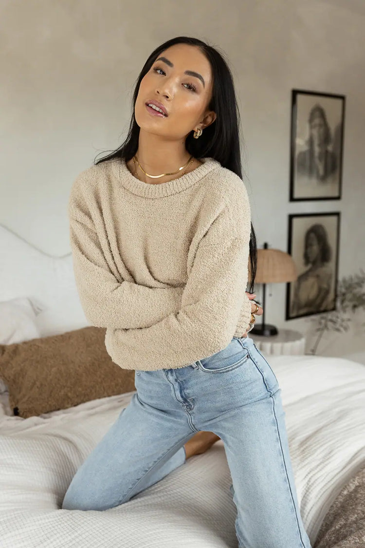 long sleeve knitted sweater