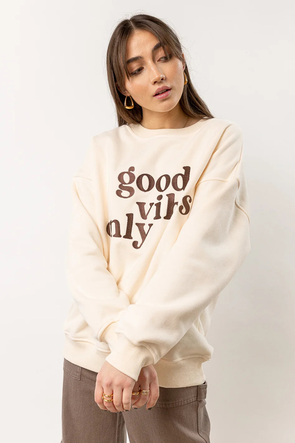 Target good vibes online sweatshirt