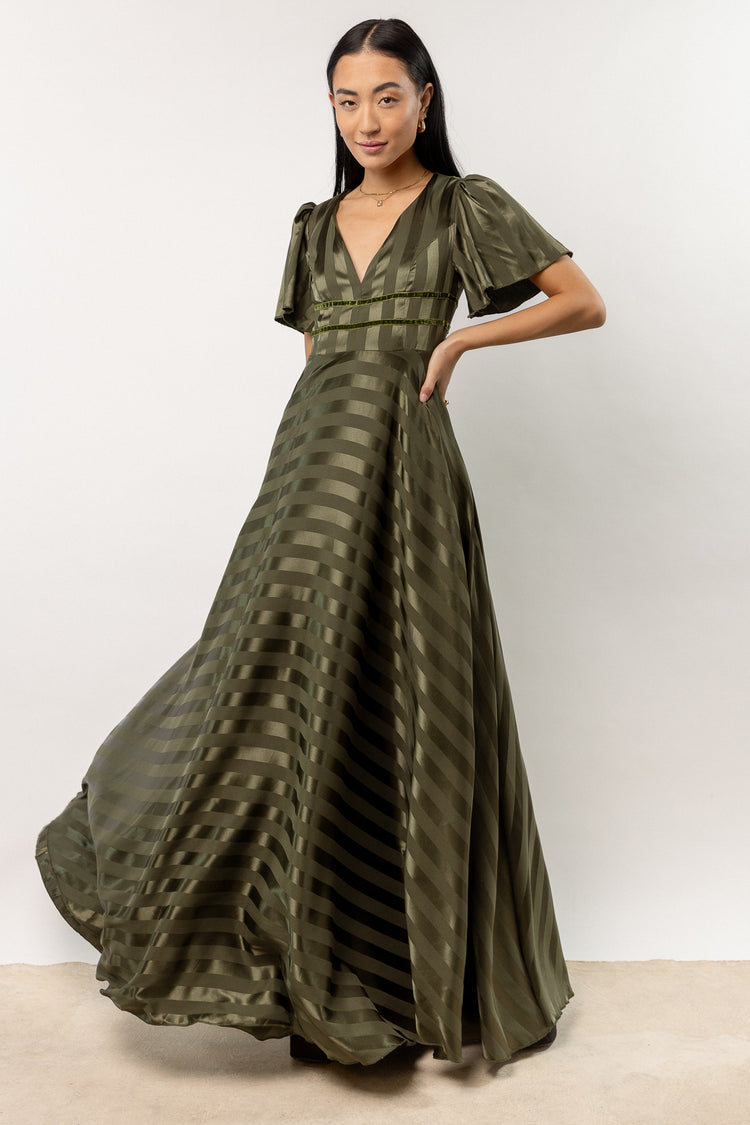Rylee Maxi Dress in Olive - FINAL SALE