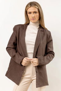 brown oversizer blazer