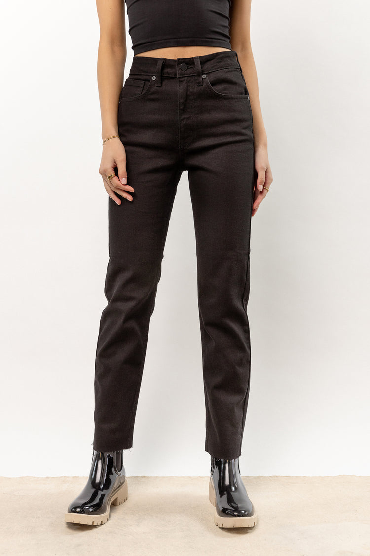 Amara Straight Leg Jeans in Black - FINAL SALE | böhme