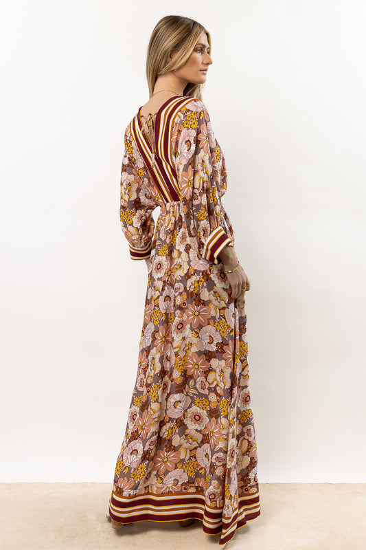 floral print long dress