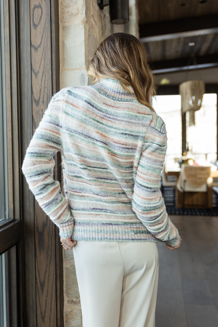 mulit color knit sweater
