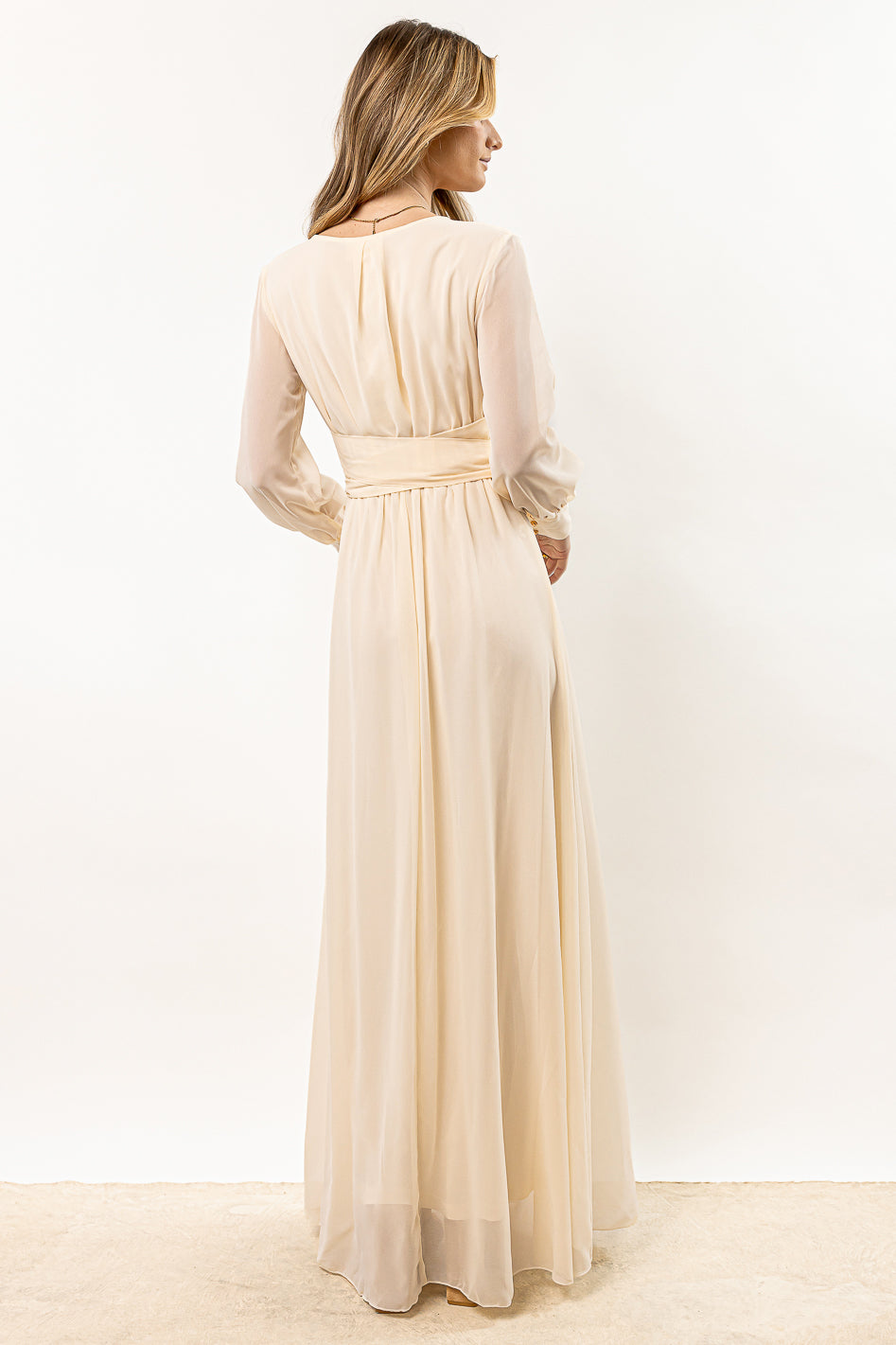Veronica Maxi Dress in Cream - FINAL SALE |