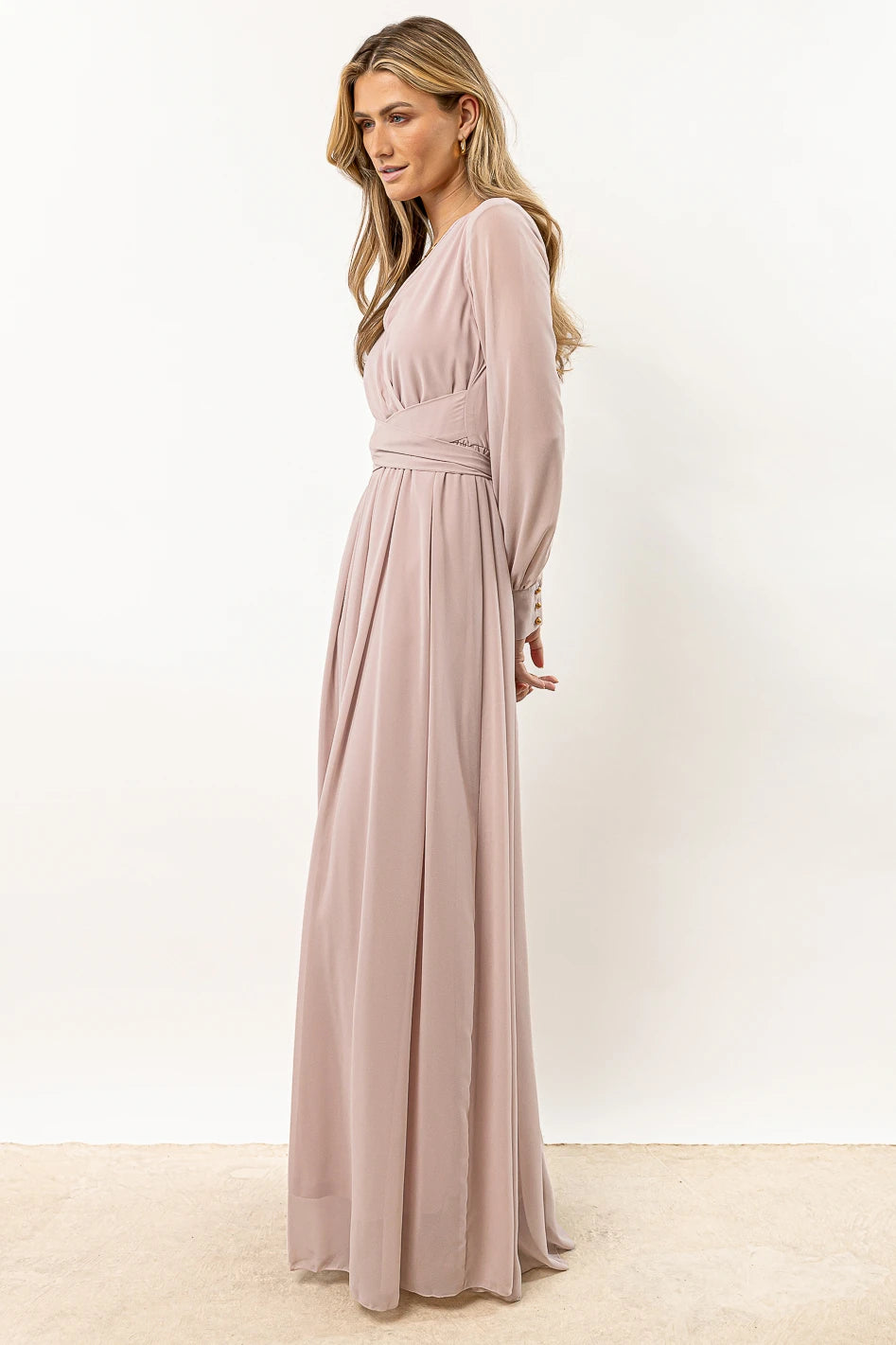 Veronica Maxi Dress in Mauve FINAL SALE b hme